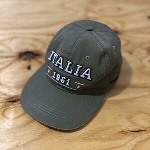 Italia 1861 Embroidered Olive Green Cap